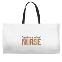 Leopard Infection Control Nurse Print For Nursing Student Long Sleeve Weekender Totes | Artistshot