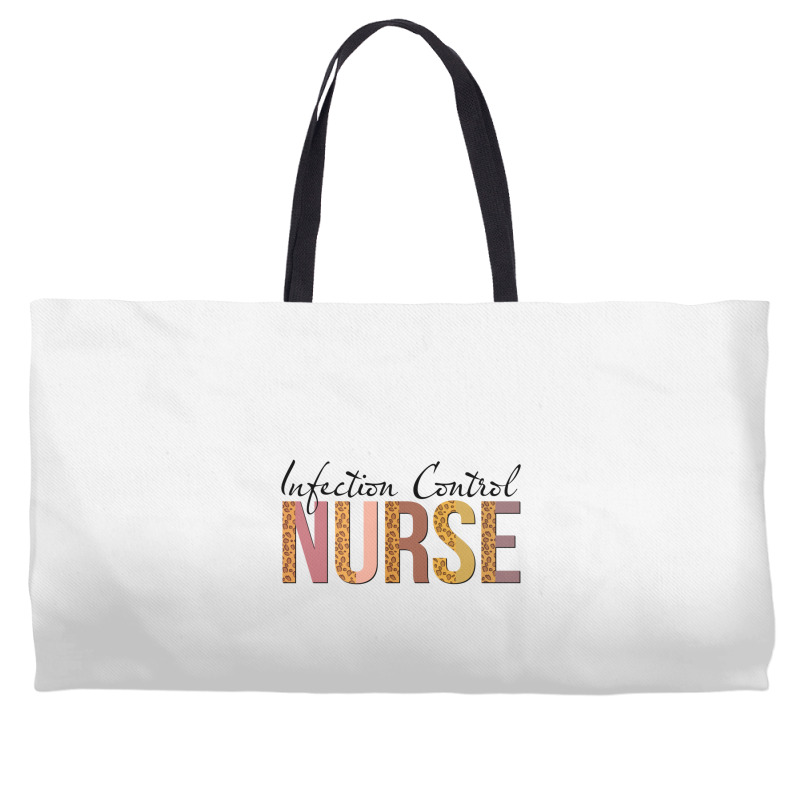 Leopard Infection Control Nurse Print For Nursing Student Long Sleeve Weekender Totes | Artistshot