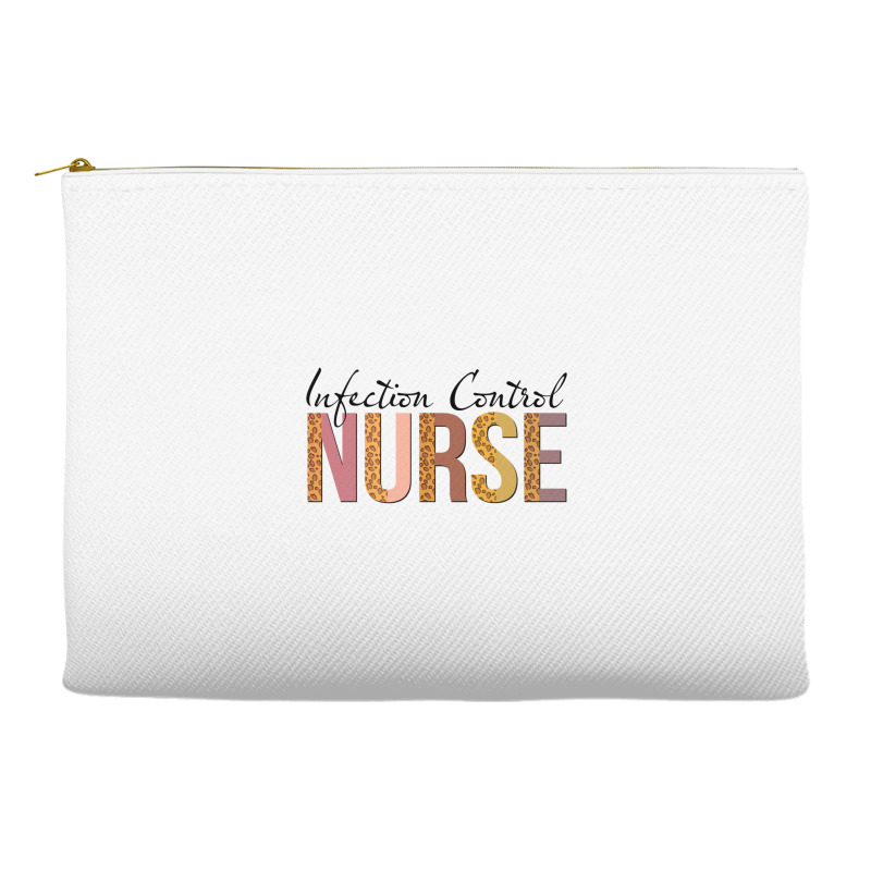 Leopard Infection Control Nurse Print For Nursing Student Long Sleeve Accessory Pouches | Artistshot