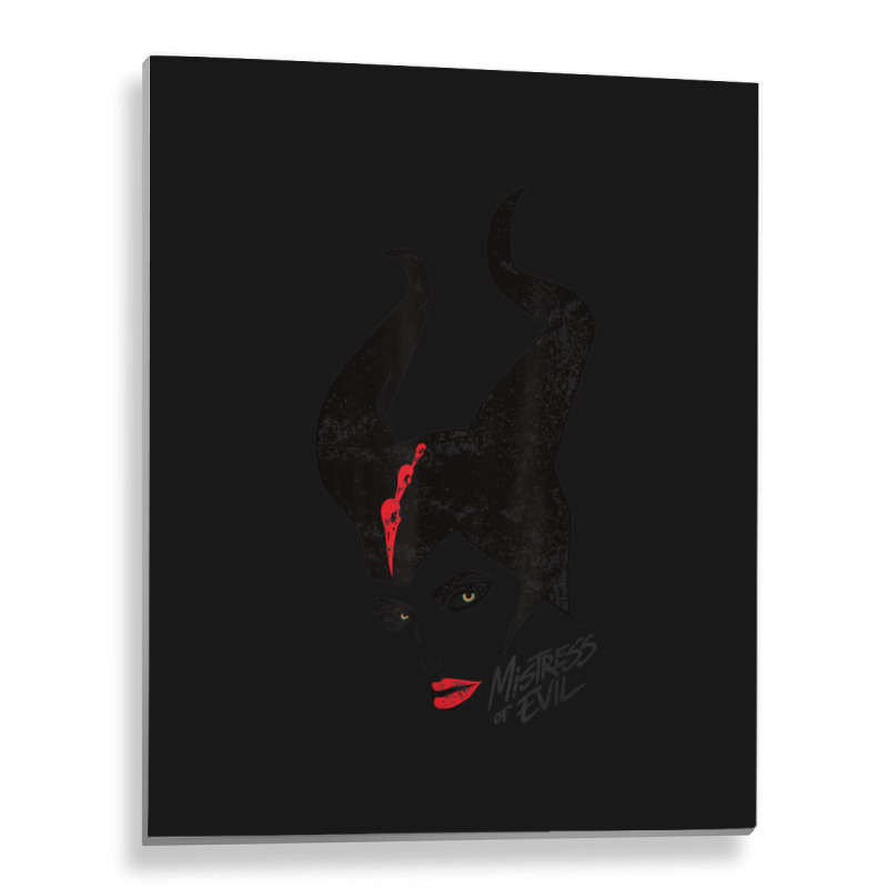 Funny Maleficent Mistress Of Evil Stylized Portrait Metal Print Vertical | Artistshot