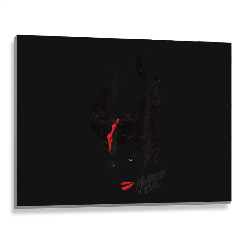 Funny Maleficent Mistress Of Evil Stylized Portrait Metal Print Horizontal | Artistshot