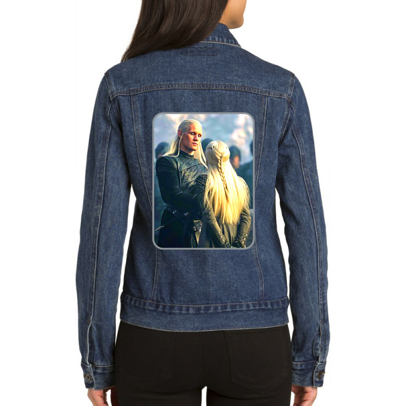 Warrior  Matter Smith Ladies Denim Jacket by cm-arts | Artistshot