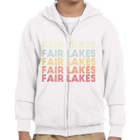 Fair Lakes Virginia Fair Lakes Va Retro Vintage Text Tank Top Youth Zipper Hoodie | Artistshot