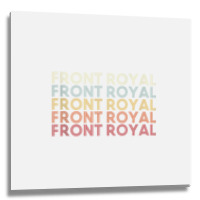 Front Royal Virginia Front Royal Va Retro Vintage Text Tank Top Metal Print Square | Artistshot