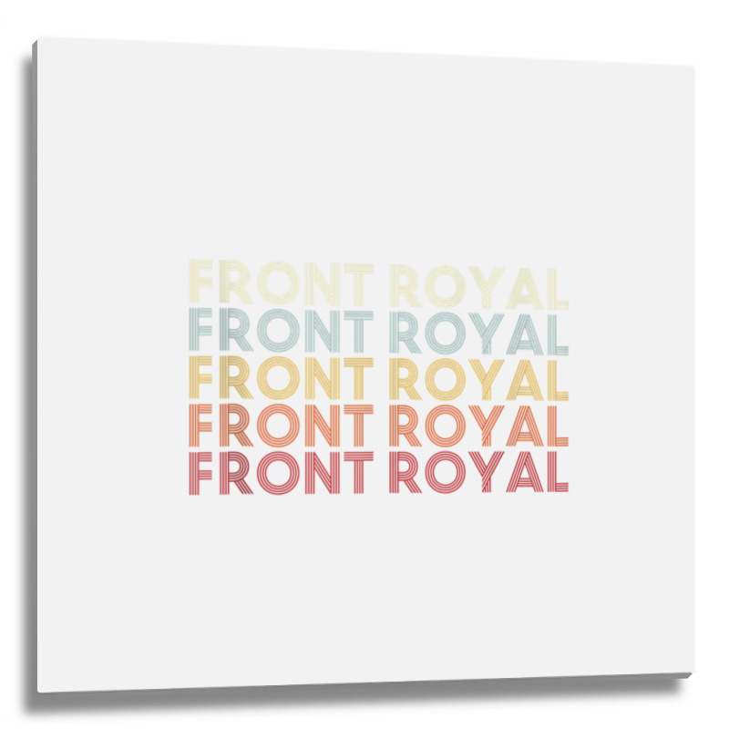 Front Royal Virginia Front Royal Va Retro Vintage Text Tank Top Metal Print Square | Artistshot