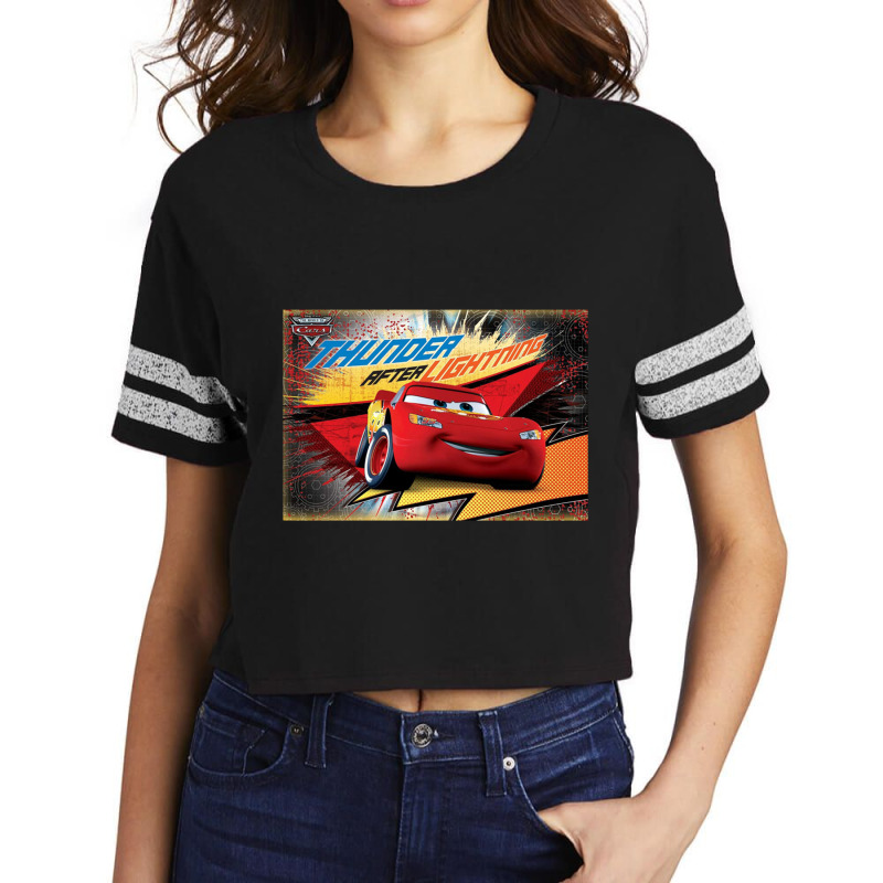 Thunder After Lightning Scorecard Crop Tee by cm-arts | Artistshot