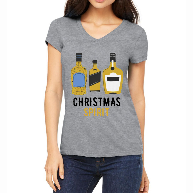 Orange Full Of Christmas Spirits Women's V-neck T-shirt | Artistshot