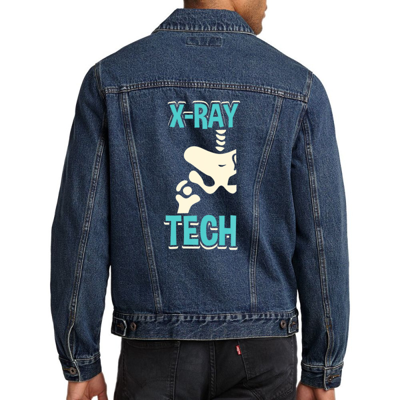 X-ray Tech - Funny Skeleton Radiology Technician Xray Men Denim Jacket by edahisiskey | Artistshot