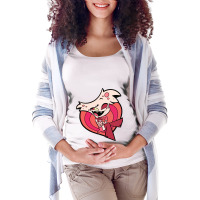 Vivziepop Chibi Angel Dust Maternity Scoop Neck T-shirt | Artistshot