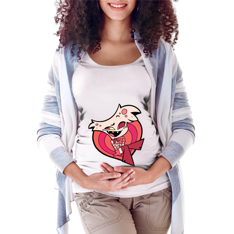 Vivziepop Chibi Angel Dust Maternity Scoop Neck T-shirt by cm-arts | Artistshot