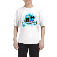 Surfing Design Surf Paradise At California Beach Raglan Baseball Tee Youth Tee | Artistshot