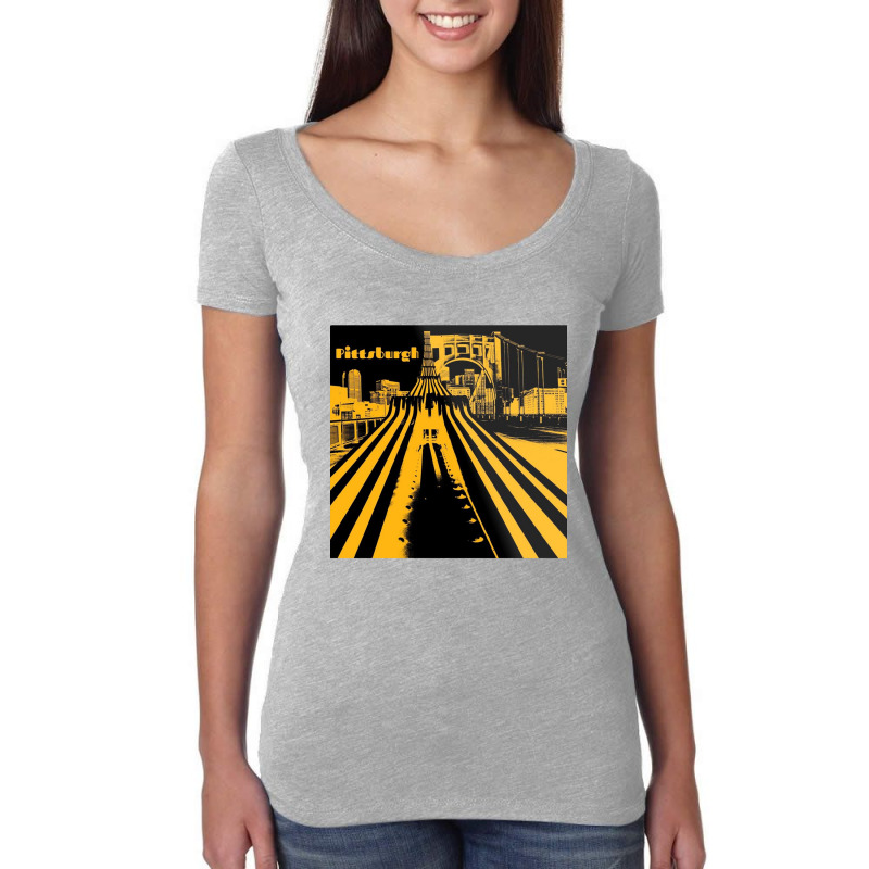 The Vacation City Women's Triblend Scoop T-shirt | Artistshot