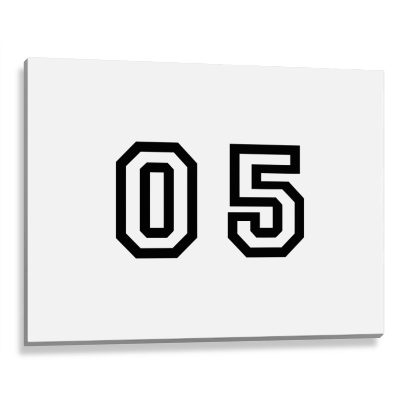 Number Zero Five   Number Five Metal Print Horizontal by pagersuek | Artistshot