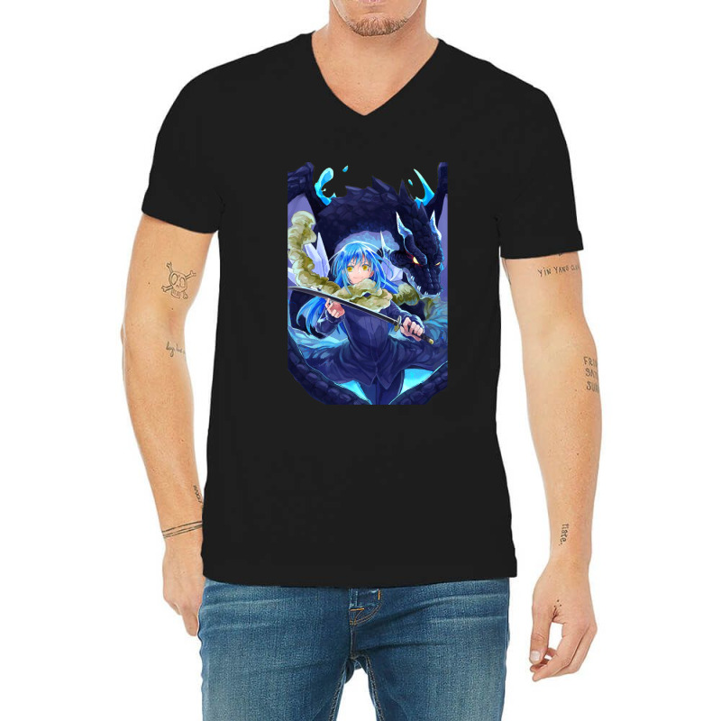 Rimuru And Dragon  (that Time I Got Reincarnated As A Slime) V-Neck Tee by cm-arts | Artistshot