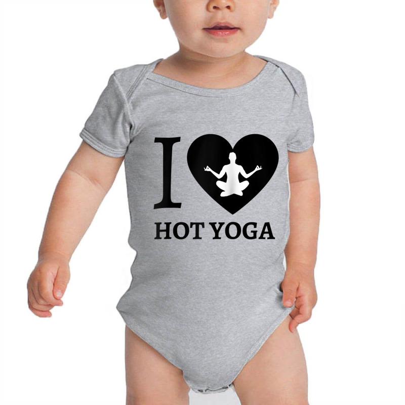 Teal I Love Hot Yoga Heart Sukhasana Raglan Baseball Tee Baby Bodysuit by cm-arts | Artistshot