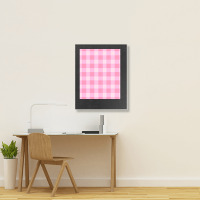 Preppy Pink Aesthetic Gingham Preppy Aesthetic Graphic Portrait Canvas Print | Artistshot