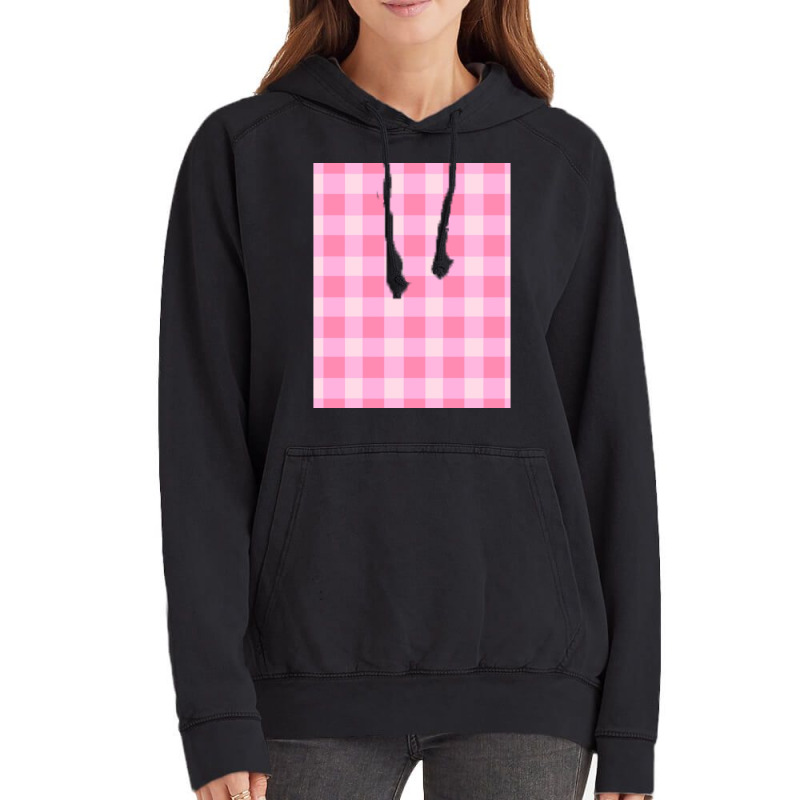 Preppy Pink Aesthetic Gingham Preppy Aesthetic Graphic Vintage Hoodie | Artistshot