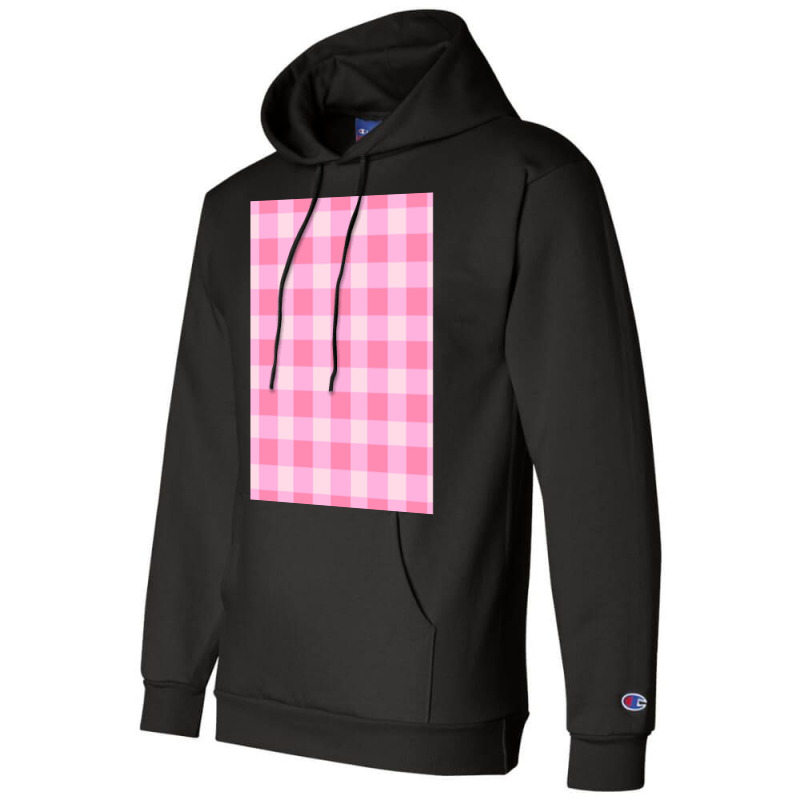 Preppy Pink Aesthetic Gingham Preppy Aesthetic Graphic Champion Hoodie | Artistshot