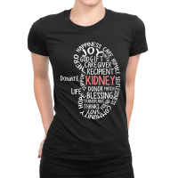 Kidney Transplant Donor Donate Surgery Recovery Gifts Ladies Fitted T-shirt | Artistshot