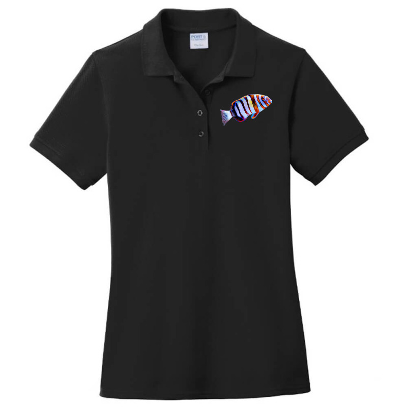 Harlequin Tusk Wrasse Saltwater Coral Reef Fish Ladies Polo Shirt by ValentinoHoover | Artistshot