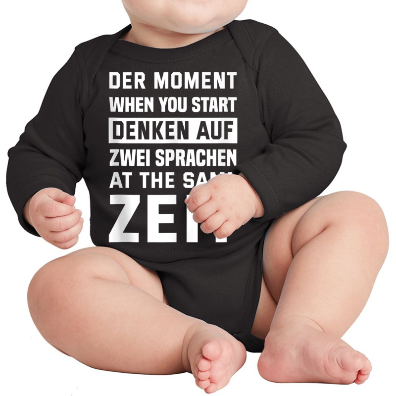 The Moment When You Talk Two Languages At The Same Time Tank Top Long Sleeve Baby Bodysuit by cm-arts | Artistshot