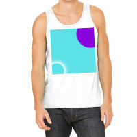 Abstract Neon Half Circle Frame With Space. Tank Top | Artistshot