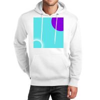 Abstract Neon Half Circle Frame With Space. Unisex Hoodie | Artistshot