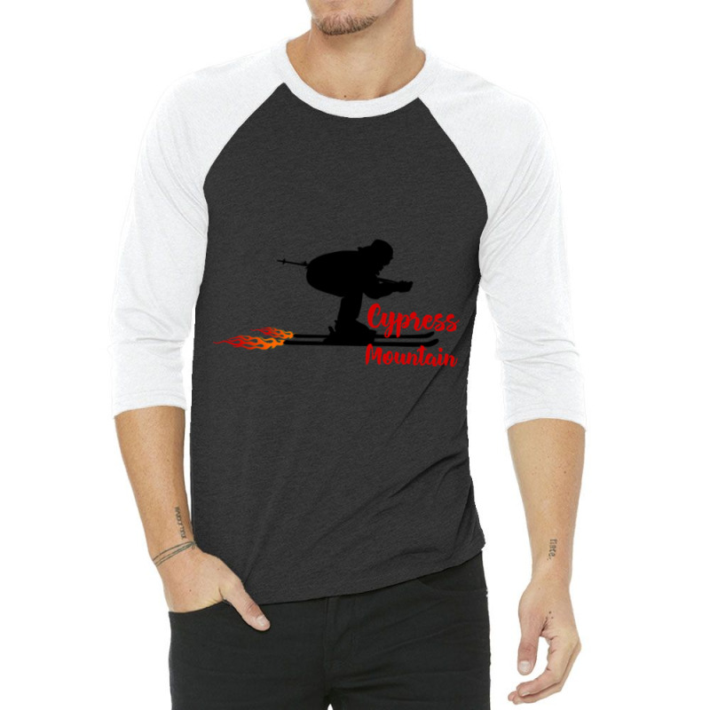 Cypress Mountain Cypress Mountain Canada Skiing 3/4 Sleeve Shirt by cm-arts | Artistshot