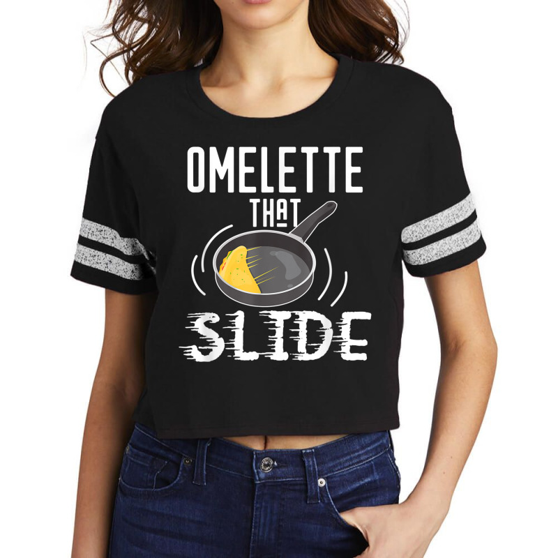 Omelette That Slide Funny Breakfast Egg Pun Scorecard Crop Tee by KaseyReyes | Artistshot