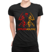 Anime Japanese Samurai Warrior Retro Color Gift Ladies Fitted T-shirt | Artistshot