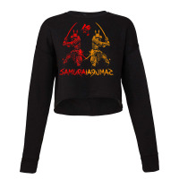 Anime Japanese Samurai Warrior Retro Color Gift Cropped Sweater | Artistshot