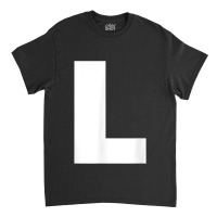 Letter L Capital Alphabet Monogram Initial Classic T-shirt | Artistshot