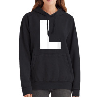 Letter L Capital Alphabet Monogram Initial Vintage Hoodie | Artistshot