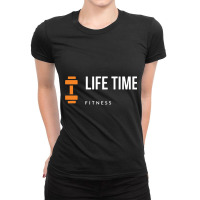 Lifetime Fitness Black Tee Ladies Fitted T-shirt | Artistshot