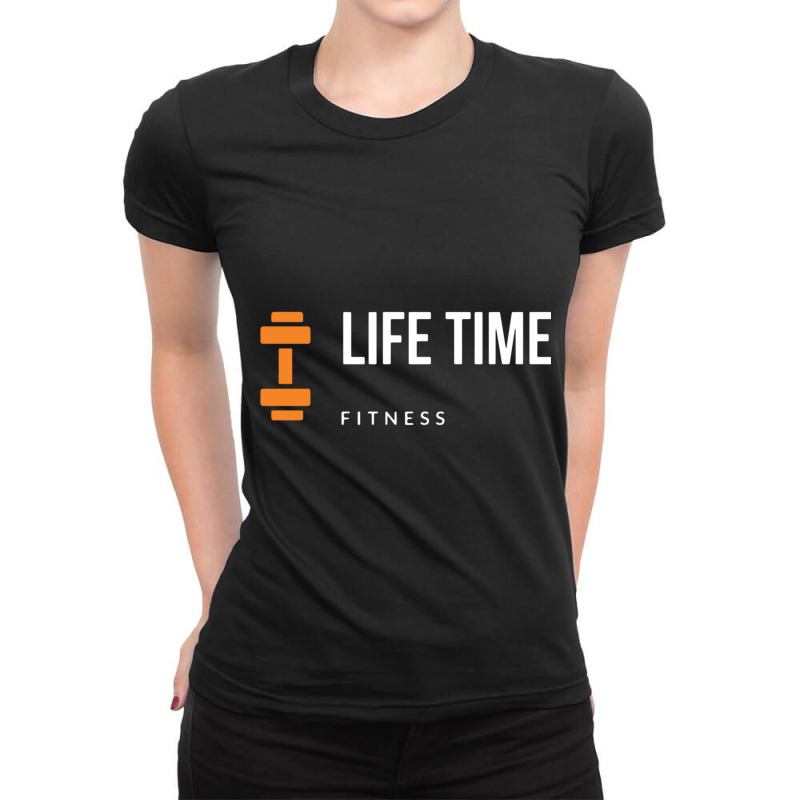 Lifetime Fitness Black Tee Ladies Fitted T-Shirt by cm-arts | Artistshot