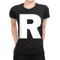 Letter R Capital Alphabet Monogram Initial Ladies Fitted T-shirt | Artistshot