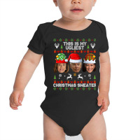 This Is My Ugliest Christmas Sweater Funny Joe Biden Kamala Sweatshirt Baby Bodysuit | Artistshot