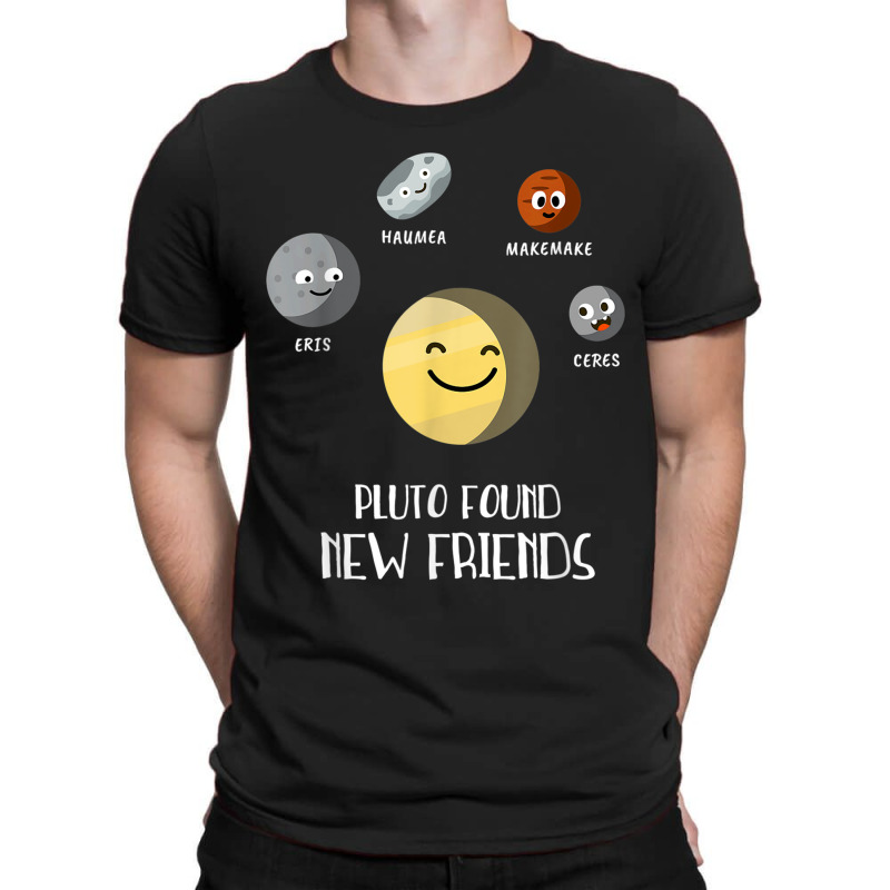 Pluto Found New Friends Dwarf Planets Astronomy Kids T-shirt | Artistshot