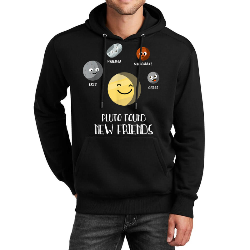 Pluto Found New Friends Dwarf Planets Astronomy Kids Unisex Hoodie | Artistshot