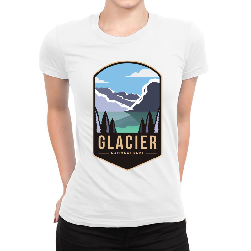 Glacier National Park Montana Ladies Fitted T-Shirt by ALICIAWITTENMYER | Artistshot