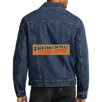 Cheese Jerky Sign Men Denim Jacket | Artistshot