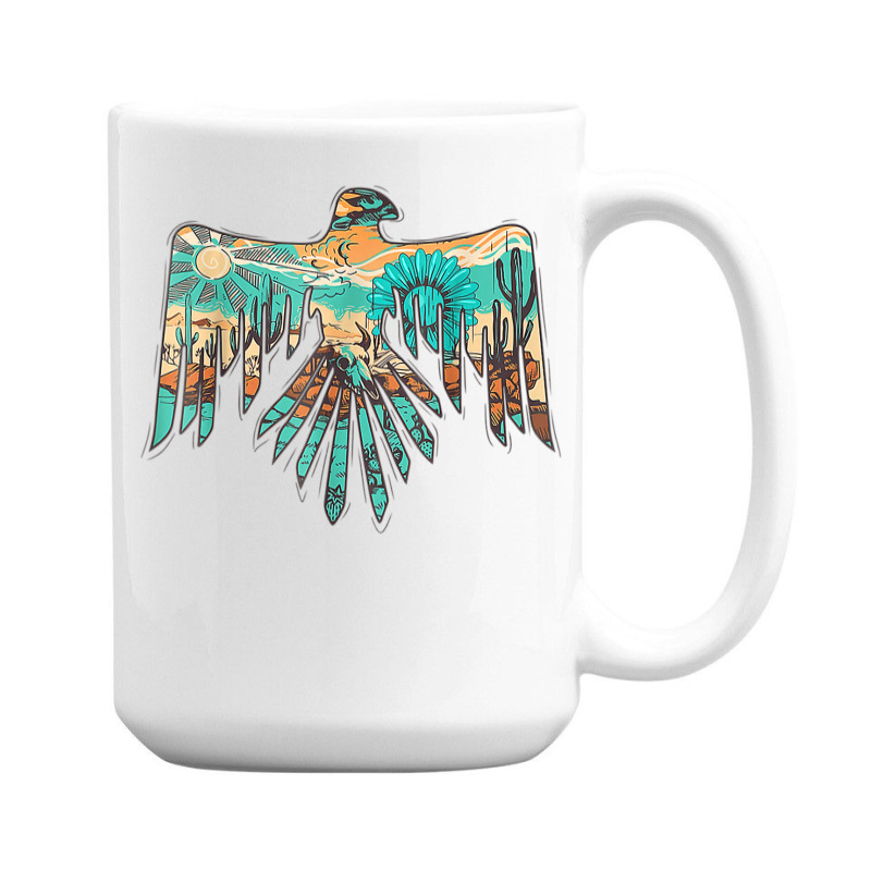 Roam Free Thunderbird Western Boho 15 Oz Coffee Mug | Artistshot