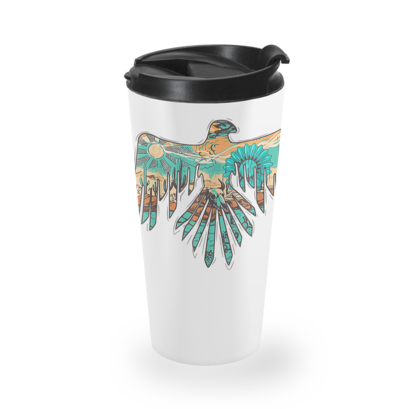 Roam Free Thunderbird Western Boho Travel Mug | Artistshot