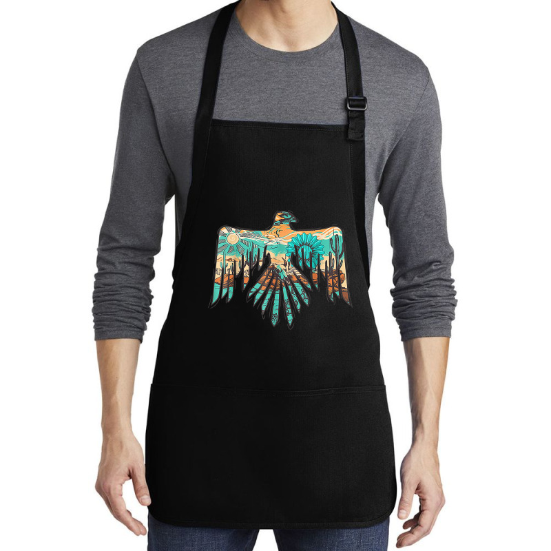 Roam Free Thunderbird Western Boho Medium-length Apron | Artistshot