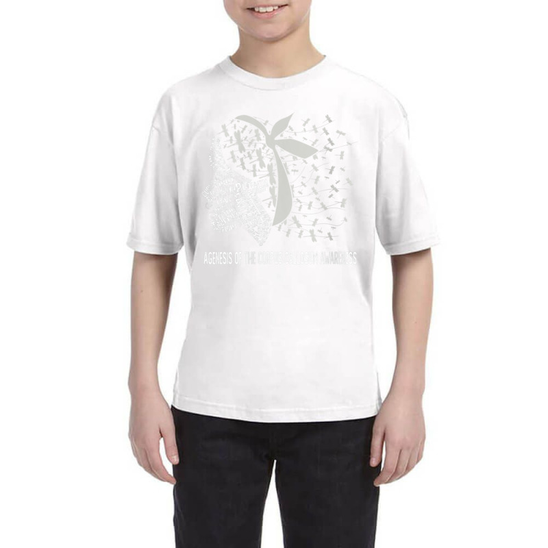 Womens We Wear Silver For Agenesis Of The Corpus Callosum Awareness V Youth Tee by cm-arts | Artistshot