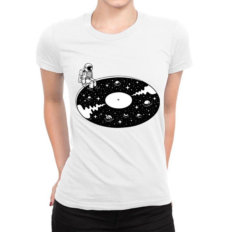 Cosmic Sound Off Space Ladies Fitted T-Shirt by hadriangobell | Artistshot