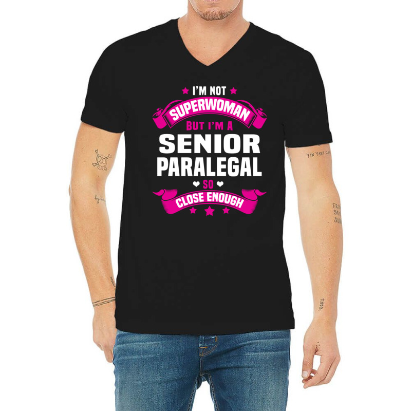 Senior Paralegal Tshirt V-neck Tee | Artistshot