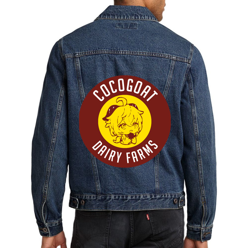 Cocogoat Dairy Farms Men Denim Jacket | Artistshot