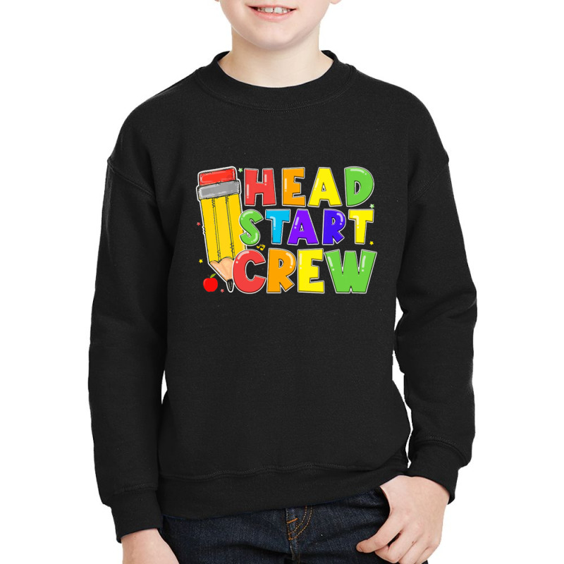 Womens Head Start Crew Student Teachers Back To School Kid Boy Girl V Youth Sweatshirt by cm-arts | Artistshot