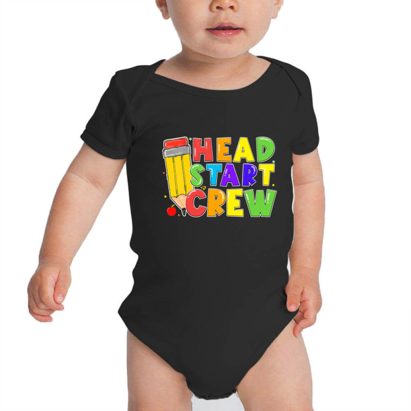 Womens Head Start Crew Student Teachers Back To School Kid Boy Girl V Baby Bodysuit by cm-arts | Artistshot